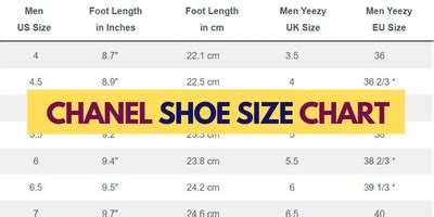 chanel shoe size conversion